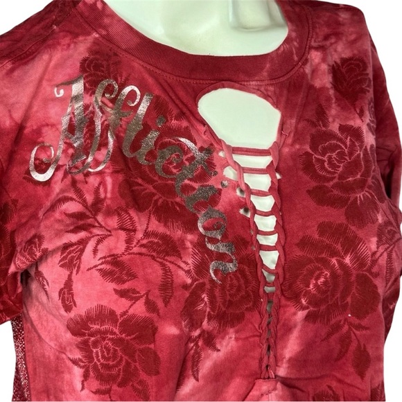 NWT Affliction Praise Wings Women’s Graphic Short Sleeve T-Shirt - Picture 3 of 6